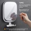 TAILI Shower Mirror Fogless for Shaving, Anti Fog Shaving Mirror with Razor Holder NO-Drilling,Removable,Shatterproof & Waterproof,Wall Mounted Bathroom Accessories with Powerful Suction(White) view 4