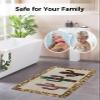 KITHOME Shower Mat Non Slip Bathtub Mat Mexico Cactus Leopard Print Background Bath Mat Soft Loofah Shower Mats for Shower Tub Bathroom Quick Drying Foot Mat, 16x24 Inch view 4