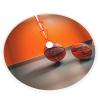 Double Layer Christmas Tree Skirt - Soft, Lightweight and Protects Your Floors - Perfect for The Holidays Basketball Orange view 2