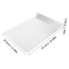 2 Pcs Sink Splashback Sink Splash Guard Wall Mounted Splatter Guard Side Splash Guard for Sink Wall Splatter Guard Kitchen Sink Splatter Guard Stainless Steel Splatter Guard view 2