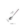 HEXEH Spoons Roasted Flower Spoon Household Stainless Steel Spoon Rice Spoon Watermelon Spoon Coffee Spoon Dessert Spoon Stirring Spoon Dessert Spoon (Color : C) view 2