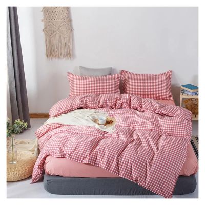ADovz Plaid Comforter Set 220x240 Pillowcase 3 Piece,Bedding Sets,150x200 Comforter Sets,Blanket Sets,Sheets,Twin Queen Size,Bed Sheets, FH-762