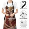YURIOPF Personalized Aprons with Picture Text Custom Apron for Cooking Baking, LightBlue view 4