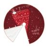 Christmas Holiday Print Xmas Tree Skirt 36 Inch Soft Tree Mat for Xmas Holiday Party Christmas Tree Dcor view 3