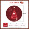 Christmas Holiday Print Xmas Tree Skirt 36 Inch Soft Tree Mat for Xmas Holiday Party Christmas Tree Dcor view 4