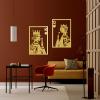 Cadeali Poker Metal Wall Art, Hearts Queen and King of Spades, Modern Geometric Wall Art Decor, Gift for Gamer, Card Game Wall Art, Home Decor, Housewarming Gift (24 x 18 inch | 60 x 45 cm, Black) view 3