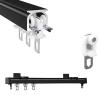 Ceiling Track, Aluminium Ceiling Mount Curtain Track System, Curtain Track, Ceiling Track for Curtains, Mount to Ceiling Or Wall, Suitable for Living Room, Shower Room (Color : B (Track Turner), Siz view 1