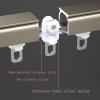Ceiling Track, Aluminium Ceiling Mount Curtain Track System, Curtain Track, Ceiling Track for Curtains, Mount to Ceiling Or Wall, Suitable for Living Room, Shower Room (Color : B (Track Turner), Siz view 3