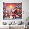 MYGANN Winter Santa Claus Indoor And Outdoor Tapestry Wall Hanging 60x51in, Home Decor Wall Covering Christmas Housewarming Gift view 2