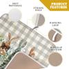 Spring Bunny Dish Drying Mats for Kitchen Counter, Rabbits Leaves Grey Buffalo Plaid Absorbent Microfiber Dish Drying Pad Dishes Rack Mat Heat Resistant Counter Portector 16"x18" view 4