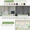 MiLin No Tools No Drill Cordless Roman Shades Privacy Linen Blackout Roman Window Natural Linen Fabric Blinds for Windows Treatment Bedroom Kitchen Living Room (Sugar Land, 33 1/4" W x 56" H) view 4