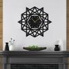 SIGNLEADER 24 Inch Metal Wall Clock Wall Art Decor, Geometric Wall Sculpture Clock Silent Battery Operated Hangings Home Decoration for Living Room, Bedroom, Kitchen, Bathroom view 3