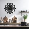 SIGNLEADER 24 Inch Metal Wall Clock Wall Art Decor, Geometric Wall Sculpture Clock Silent Battery Operated Hangings Home Decoration for Living Room, Bedroom, Kitchen, Bathroom view 4