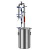 Aimeryup Tubular Distillation Tower, Distilling Equipment, Brew Beer Wine Making Tool, Stainless Steel, With Sight Glass, Copper Mesh (Size : Bottom 1.5 inch Without a mirror) view 2