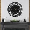 SIGNLEADER 30 Inch Metal Wall Clock Wall Art Decor, Sunburst Shape Wall Sculpture Clock Silent Battery Operated Hangings Home Decoration for Living Room, Bedroom, Kitchen, Bathroom view 3