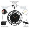 SIGNLEADER 30 Inch Metal Wall Clock Wall Art Decor, Sunburst Shape Wall Sculpture Clock Silent Battery Operated Hangings Home Decoration for Living Room, Bedroom, Kitchen, Bathroom view 4