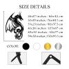Dragon Metal Wall Art, Dragon Wall Decor, Metal Wall Decor Fly Dragon, Black Metal Dragon, Animal Wall Art, Modern Metal Wall Art, Metal Wall Decor for Living Room Bedroom Office (59x38 inches / 150x95.5 cm, Black) view 3