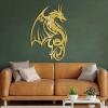 Dragon Metal Wall Art, Dragon Wall Decor, Metal Wall Decor Fly Dragon, Black Metal Dragon, Animal Wall Art, Modern Metal Wall Art, Metal Wall Decor for Living Room Bedroom Office (59x38 inches / 150x95.5 cm, Black) view 4