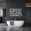 Abstract Bubbles Metal Wall Art, Bubbles Metal Wall Decor, Modern Metal Wall Art, Metal Wall Art Decor, Geometric Metal Wall Sign, Metal Wall Art for Bedroom, Housewarming Gift (35 x 24 inch | 90 x 60 cm, Black) view 2