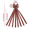 Extra Large Christmas Tree Topper Bow 47" x 12" Christmas Black White Plaid Burlap Decorative Bows Christmas Tree Topper Bows with Long Streamers Rustic Farmhouse Decorations Wreath Ornaments view 3