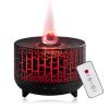 Volcano Essential Diffuser: 300ml Oil Diffuser with 7 Color Flame Light, Auto-Off Scent Humidifier with Remote Control for Large Room view 1