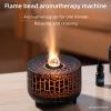 Volcano Essential Diffuser: 300ml Oil Diffuser with 7 Color Flame Light, Auto-Off Scent Humidifier with Remote Control for Large Room view 2