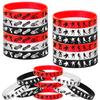 ATSMOICY 24PCS Skateboard Rubber Bracelets Slicone Wristbands -Sport Party Supplies Skateboarding/Extreme Sports Birthday Baby Shower Party Favors view 1