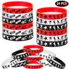 ATSMOICY 24PCS Skateboard Rubber Bracelets Slicone Wristbands -Sport Party Supplies Skateboarding/Extreme Sports Birthday Baby Shower Party Favors view 2