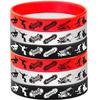 ATSMOICY 24PCS Skateboard Rubber Bracelets Slicone Wristbands -Sport Party Supplies Skateboarding/Extreme Sports Birthday Baby Shower Party Favors view 4