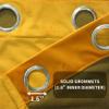 Aljctns Marigold Velvet Curtains, 96 inches, 2 Panels, Super Soft Grommet, Noise Reducing, Room Darkening Luxury Curtains for Living Room & Bedroom Decor, W52 x L96 inches view 3