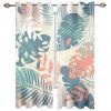 TOARTE Nordic Style Palm Leaves Blackout Window Curtain, Natural Tropical Plants Darkening Window Treatments, Thermal Insulated Window Drapes for Living Room Bedroom Office - 42x72in view 1