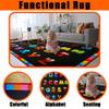 AlaTyche 13'x7'7'' ABC Classroom Rug Black, Preschool Rugs for Classroom, Large Daycare Rugs for School, Carpets for Kids Classroom Rugs Elementary view 4