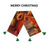 Linen Table Runner Halloween Pumpkin Sunflower Christmas Table Runner with Tassel Rustic Farmhouse Table Cover for Kitchen Dining Party Table Decor 14x60 Inch view 3