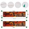Linen Table Runner Halloween Pumpkin Sunflower Christmas Table Runner with Tassel Rustic Farmhouse Table Cover for Kitchen Dining Party Table Decor 14x60 Inch view 4