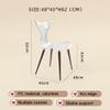 JJoias Mermaid Shape Acrylic Chair, Stackable Simple Design Casual Acrylic Dining Chair, Streamlined Family Dining Room Living Room Chair, Lounge Creative Crystal Back Chair,Purple view 3