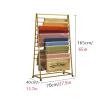 Floor Standing Scarf Display Rack Clothing Organizer Scarves Rack, Metal Scarf Display Rack with Wheels, Commercial Clothing Retail Store Double-Side Silk Scarf Shawl Blanket Accessory Organizer Rack view 2