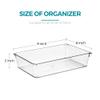 Ravinte Decor 4 Pack Drawer Organizers, 6"X 9" Clear Acrylic Storage Bins view 2