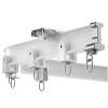 1m-12m Curved Ceiling/ Wall Curtain Track, Flexible Bendable Drapery Track System With Pulleys For Windows, Heavy Duty Aluminum Room Divider Curtain Railing ( Color : White Ceiling Mount , Size : 2m/6 view 1