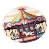 Carousel Christmas Tree Skirt Soft Plush Xmas Tree Skirt Winter Christmas Tree Mat Farmhouse Christmas Tree Ornaments for Holiday New Year Party Indoor Outdoor Decorations view 2