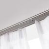 Curtain Conjoined Double Track Ceiling Mounting, Straight Room Divider Hanging Drape Rail With Rollers for Commercial Locations Clinics Classrooms Home, Window Blackout Treatment Rods ( Size : 91.5cm/ view 2
