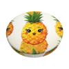LZQPOEAS Pineapple Print Stool Covers Round Bar Stool Seat Covers Soft Velvet Stool Slipcover with Elastic Washable Stool Cushion Cover Removable Chair Cover for Bar Round Stools view 1