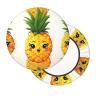 LZQPOEAS Pineapple Print Stool Covers Round Bar Stool Seat Covers Soft Velvet Stool Slipcover with Elastic Washable Stool Cushion Cover Removable Chair Cover for Bar Round Stools view 2