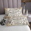 Merry Christmas Kids Bedspread King Size,Deer Snowflake Rustic Farmhouse Coverlet Set,Girls Boys Adults Room Decor,Christmas Trees Flowers Quilted Coverlet,Brown Retro Bedding Quilt,2 Pillowcases view 4