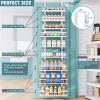 Eastherry Over The Door Pantry Organizer9-Tier Over The Door Organizer with Adjustable BasketMetal Hanging Pantry Organizers and Storage for Kitchen, Back of Door Seasoning Rack view 2