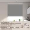 Sulugood Blackout Roller Shade for Windows Cordless Room Darkening Roller Blinds with Cassette Valance Black Out Window Shades for Home Office Living Room Bedroom Grey,59.5" W x 72" H view 2