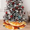 Yioniii Orange Slices Fruit Pattern 30 Inches Christmas Tree Skirt,Tree Skirt for Xmas New Year Holiday Party Home OrnamentsOrange view 1