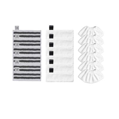 ShEraf Mop Rag Spare Parts and Window Nozzle Round Brush. Compatible with Karcher Easyfix SC2SC3SC4SC5 (Color : Set E 18pcs)
