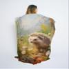CAPITUNEISKINEPA Hedgehog Blanket Gifts Polyester Blanket Blanket Throws for Couch 50" x 60" view 4