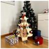 Christmas Wooden Tree | Wooden Accordion Tree Decor | Scandinavian Christmas Decor | Tabletop Christmas Tree | Handmade Ornaments Set (Big Tree + Small Tree + 5 Ornaments) view 1