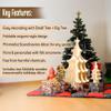Christmas Wooden Tree | Wooden Accordion Tree Decor | Scandinavian Christmas Decor | Tabletop Christmas Tree | Handmade Ornaments Set (Big Tree + Small Tree + 5 Ornaments) view 3